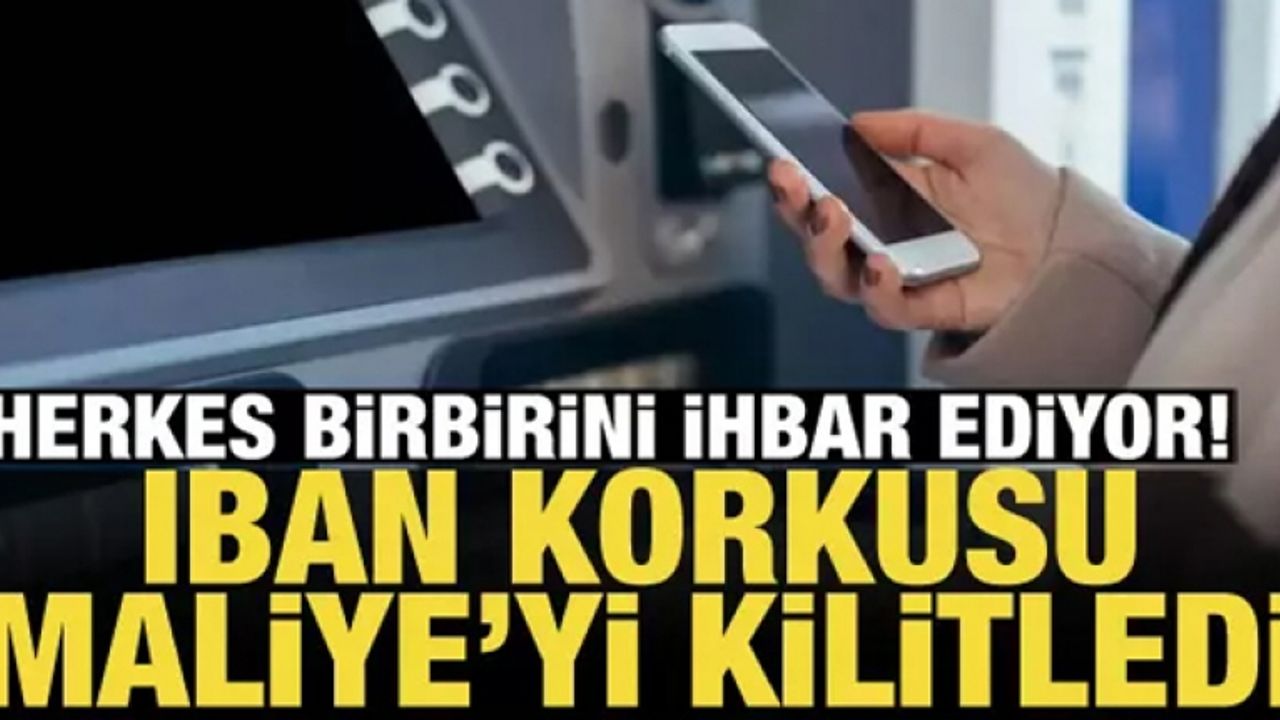 Herkes birbirini ihbar ediyor! IBAN korkusu Maliye'yi kilitledi!