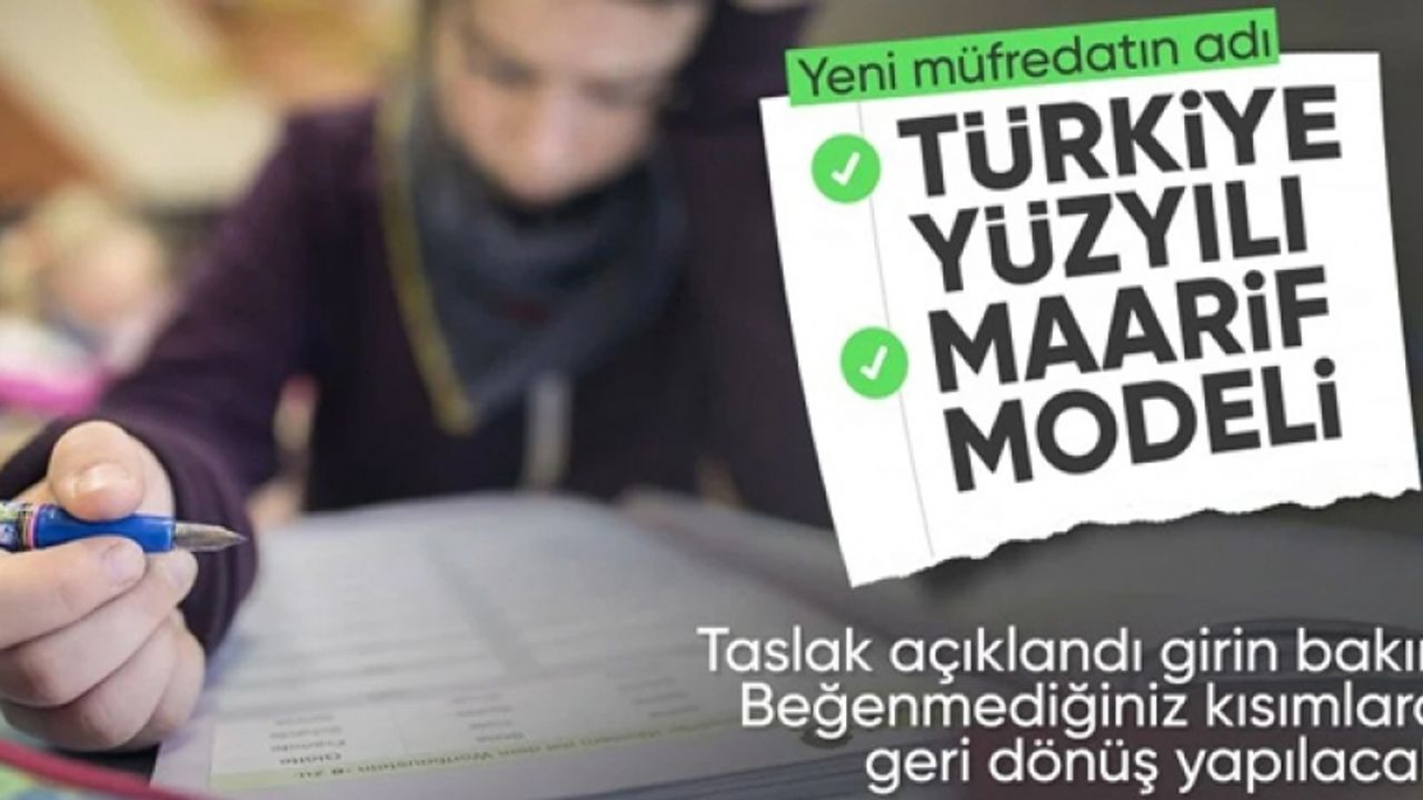MEB, yeni müfredat taslağını açıkladı: Görüşler bildirilecek
