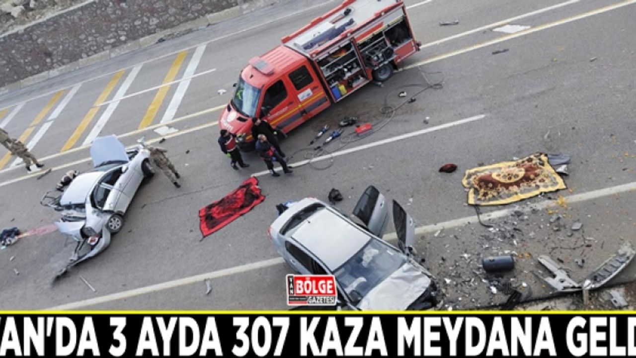 Van'da 3 ayda 307 kaza meydana geldi