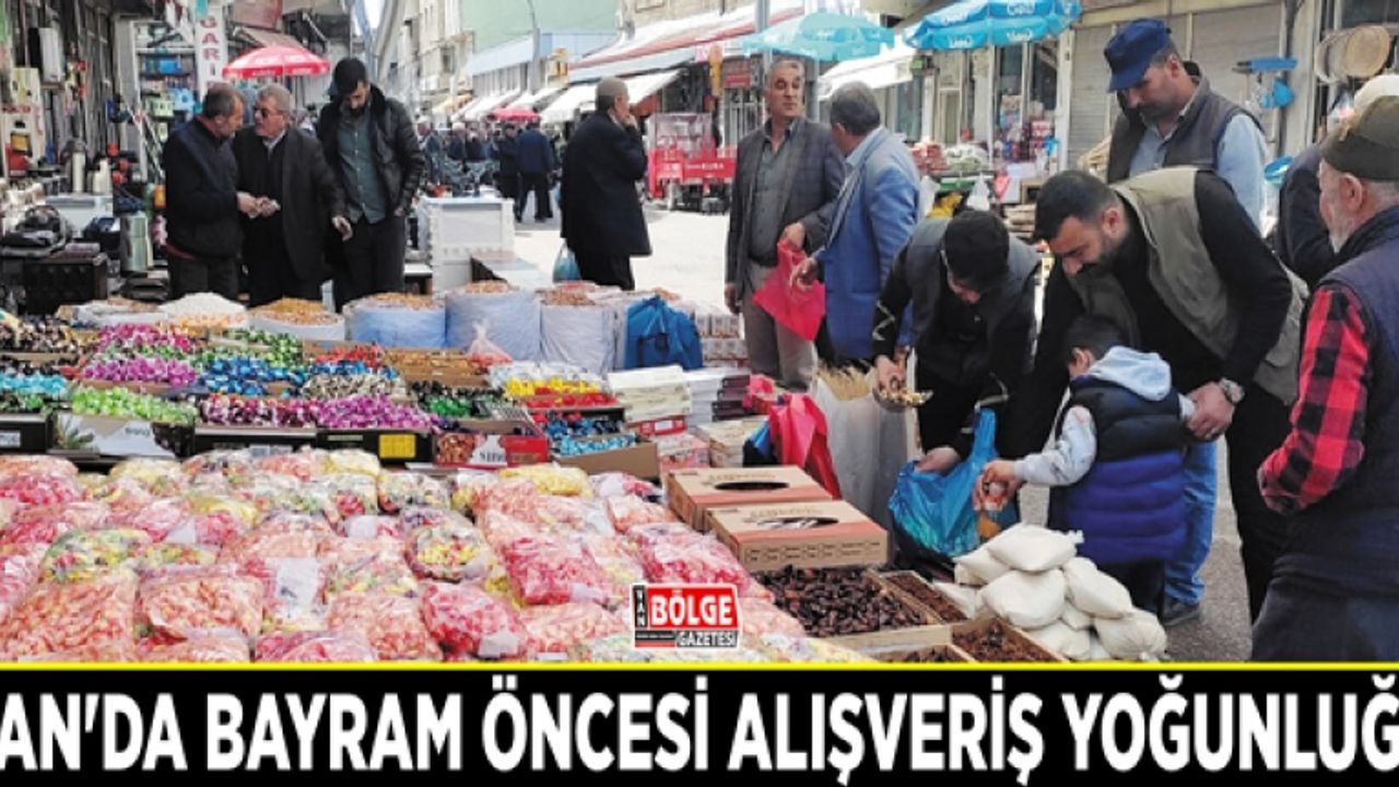 Van'da bayram öncesi alışveriş yoğunluğu