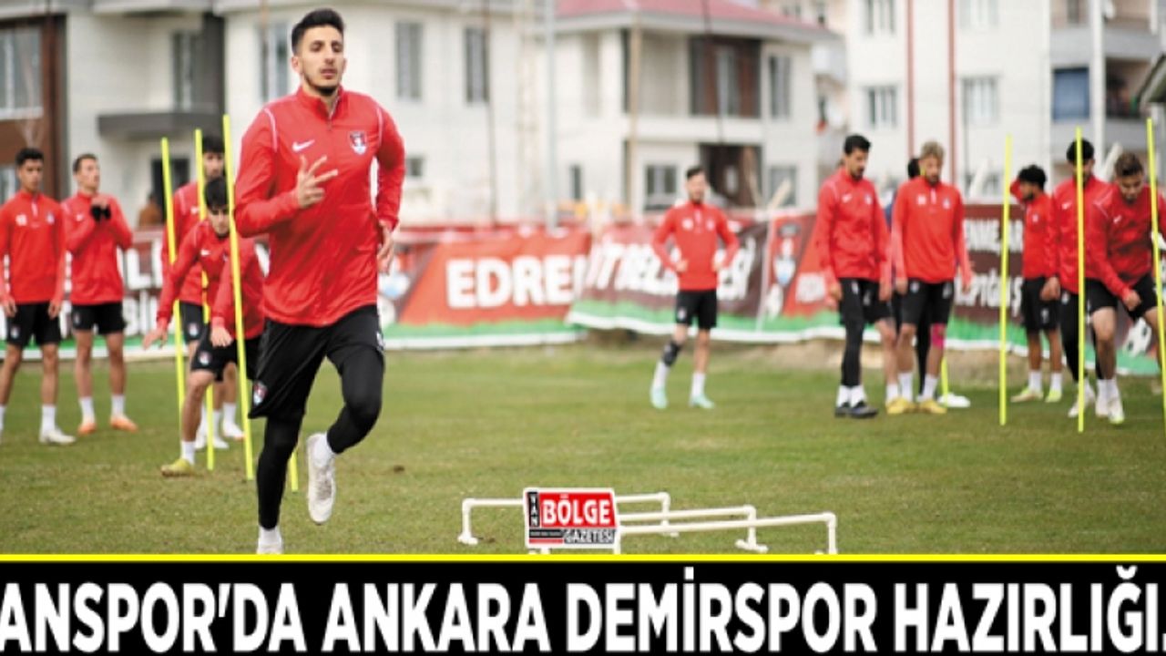 Vanspor'da Ankara Demirspor hazırlığı...