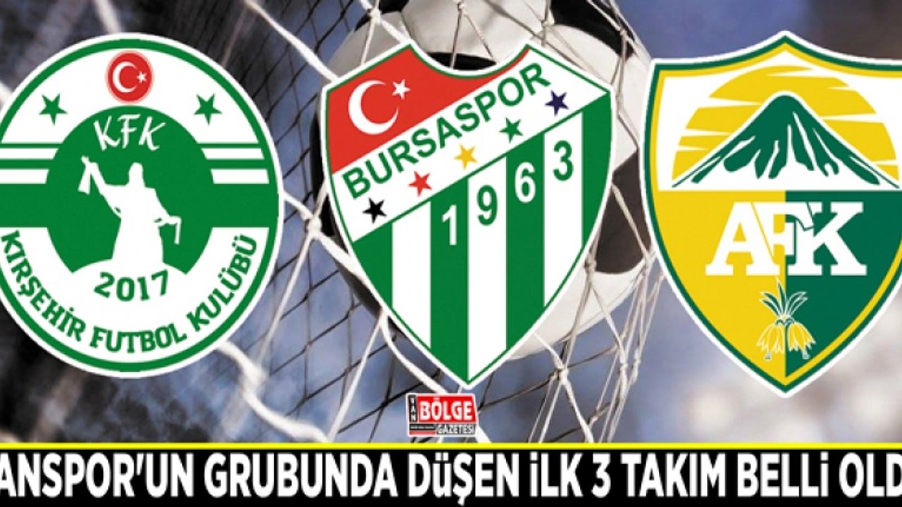 Vanspor'un grubunda düşen ilk 3 takım belli oldu