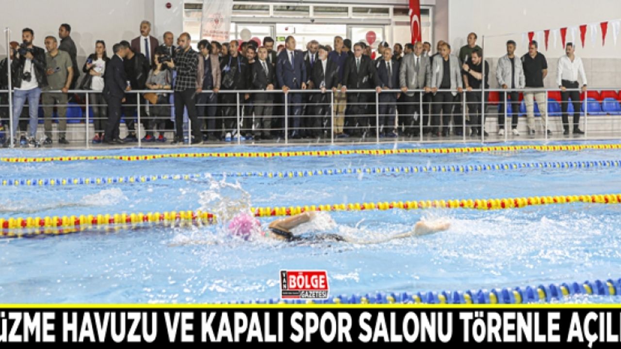 Yüzme havuzu ve kapalı spor salonu törenle açıldı