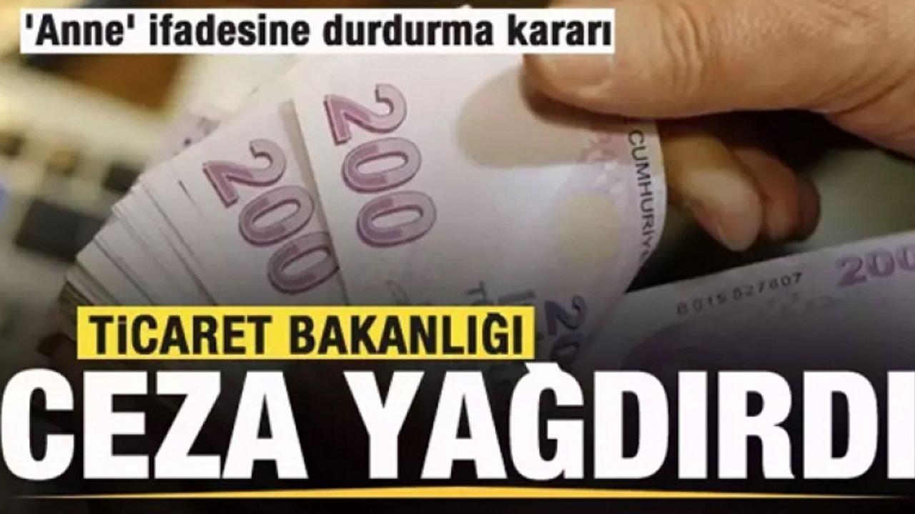 Bakanlık ceza yağdırdı! 'Anne' ifadesine durdurma kararı