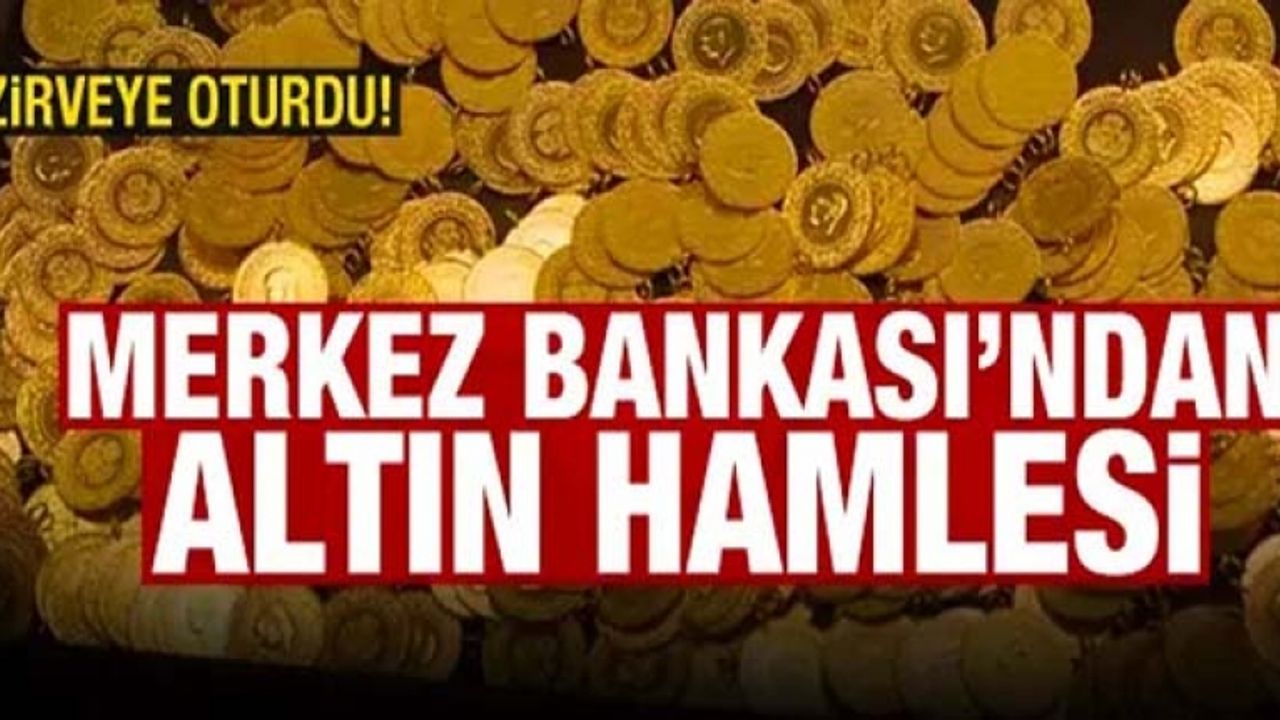 Merkez Bankası, 30 ton altın aldı: Dünyada ilk sırada