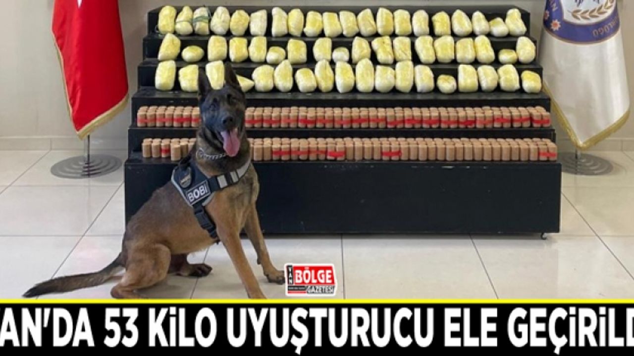 Van'da 53 kilo uyuşturucu ele geçirildi