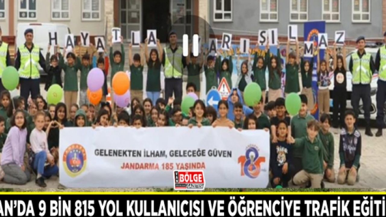 Van’da 9 bin 815 yol kullanıcısı ve öğrenciye trafik eğitimi