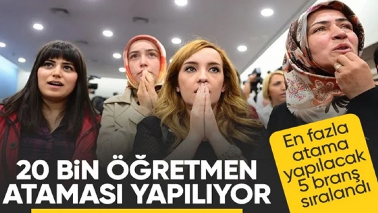 Yusuf Tekin açıkladı: Öğretmen atamalarında rakam belli oldu
