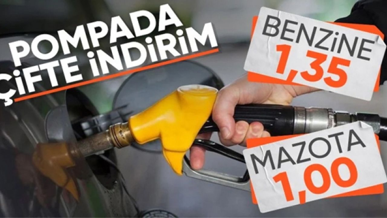 Benzine ve motorine indirim geliyor