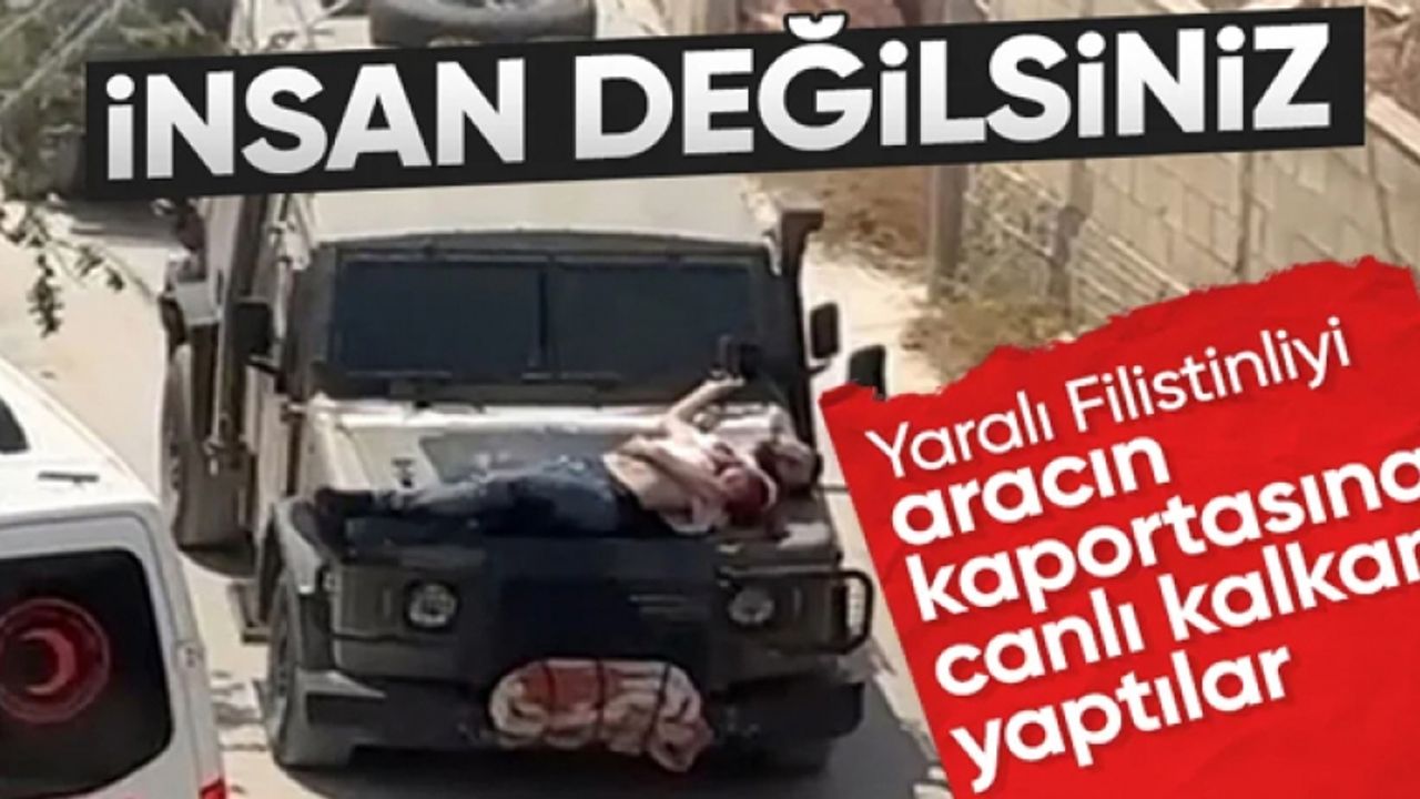 İsrail ordusu Gazze'de yaralı bir vatandaşı kalkan olarak kullandı