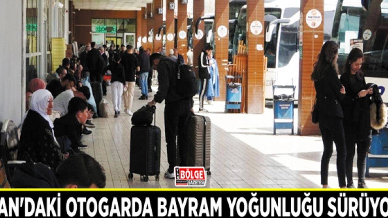 Van'daki otogarda bayram yoğunluğu sürüyor