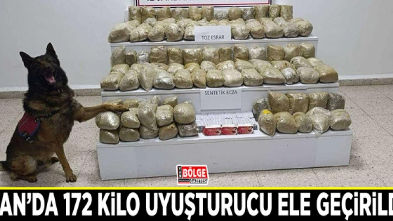 Van’da bir ayda 172 kilo uyuşturucu ele geçirildi