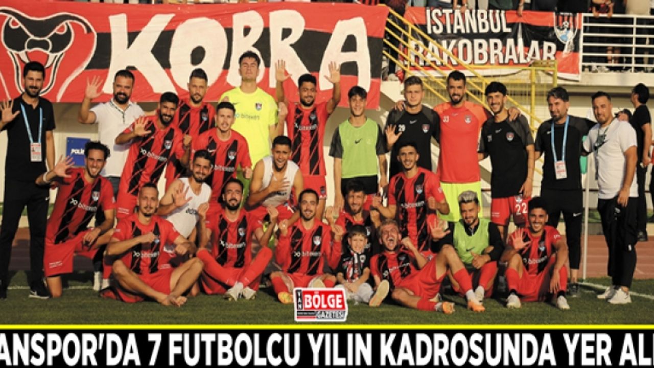 Vanspor'da 7 futbolcu yılın kadrosunda yer aldı