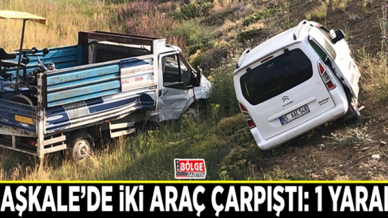 Başkale’de iki araç çarpıştı: 1 yaralı