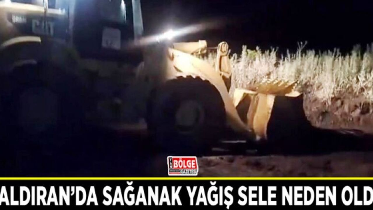 Çaldıran’da sağanak yağış sele neden oldu