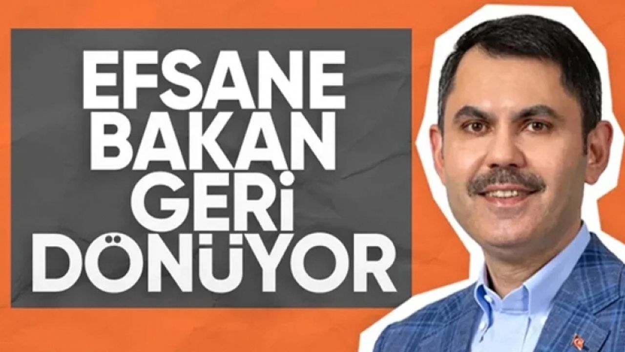Çevre Bakanlığı'nda yeniden Murat Kurum dönemi