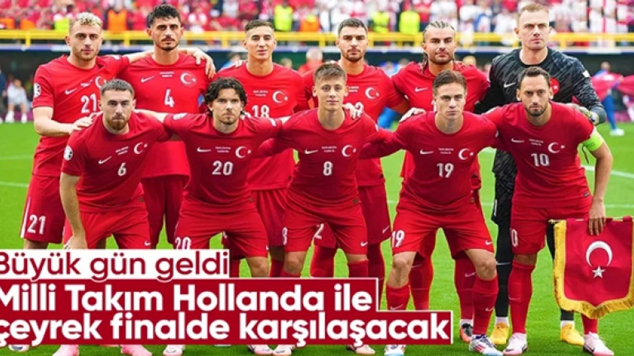 EURO 2024'te Milli Takım, Hollanda ile çeyrek finalde karşılaşacak