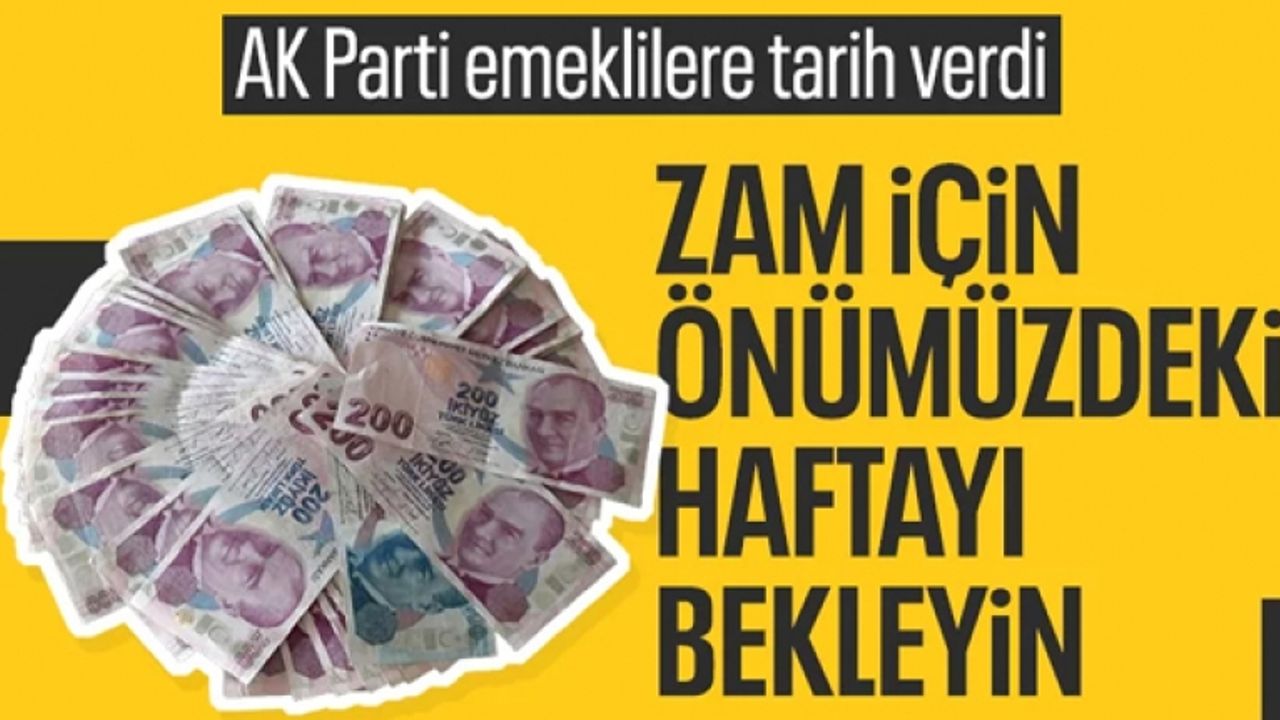 Güler, en düşük emekli maaşına zamda hafta başını işaret etti