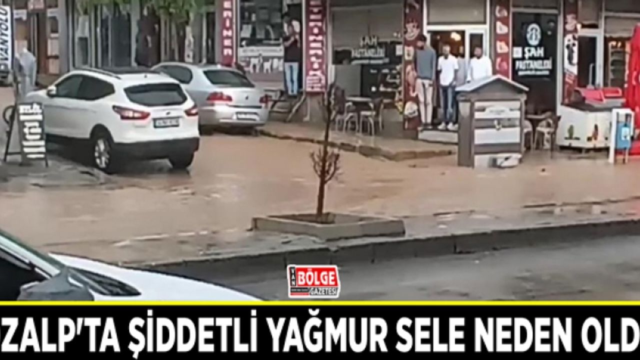 Özalp'ta şiddetli yağmur sele neden oldu