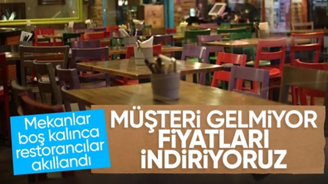 Restoran ve kafelere indirim çağrısı