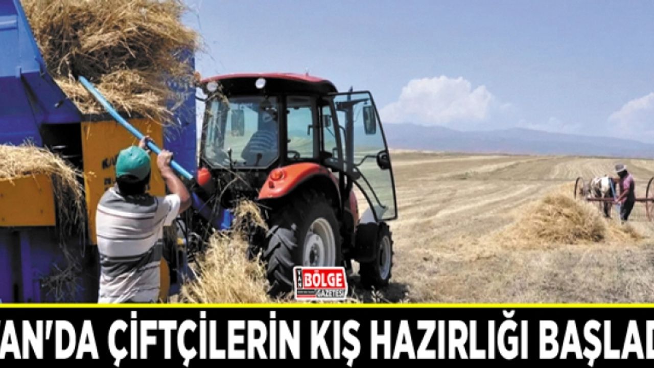 Van'da çiftçilerin kış hazırlığı başladı
