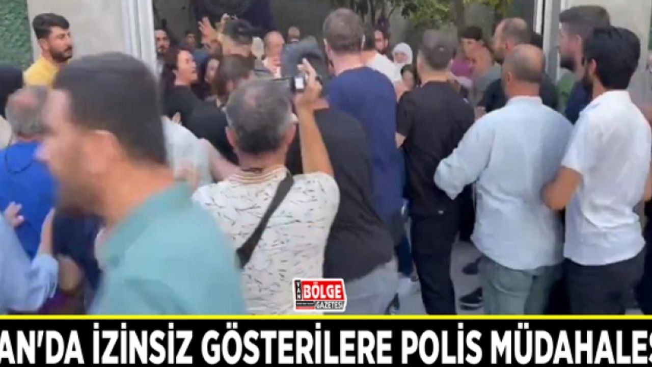 Van'da izinsiz gösterilere polis müdahalesi