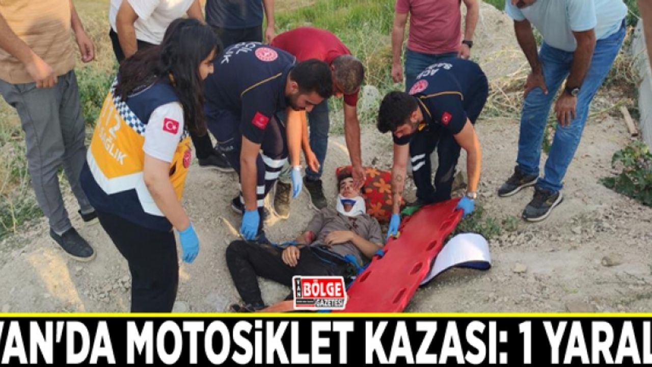 Van'da motosiklet kazası: 1 yaralı