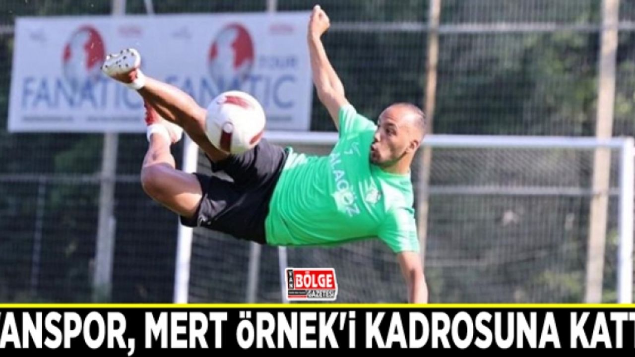 Vanspor, Mert Örnek'i kadrosuna kattı