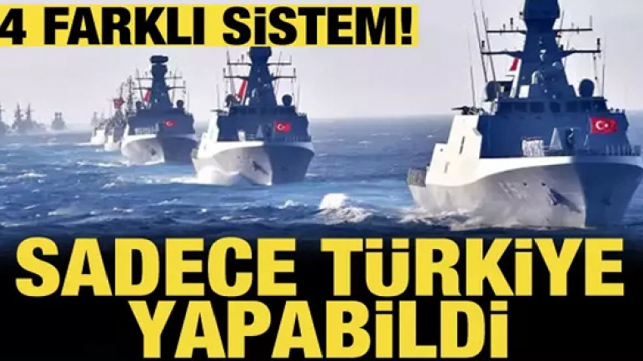 Tek gemide 4 farklı sevk sistemi