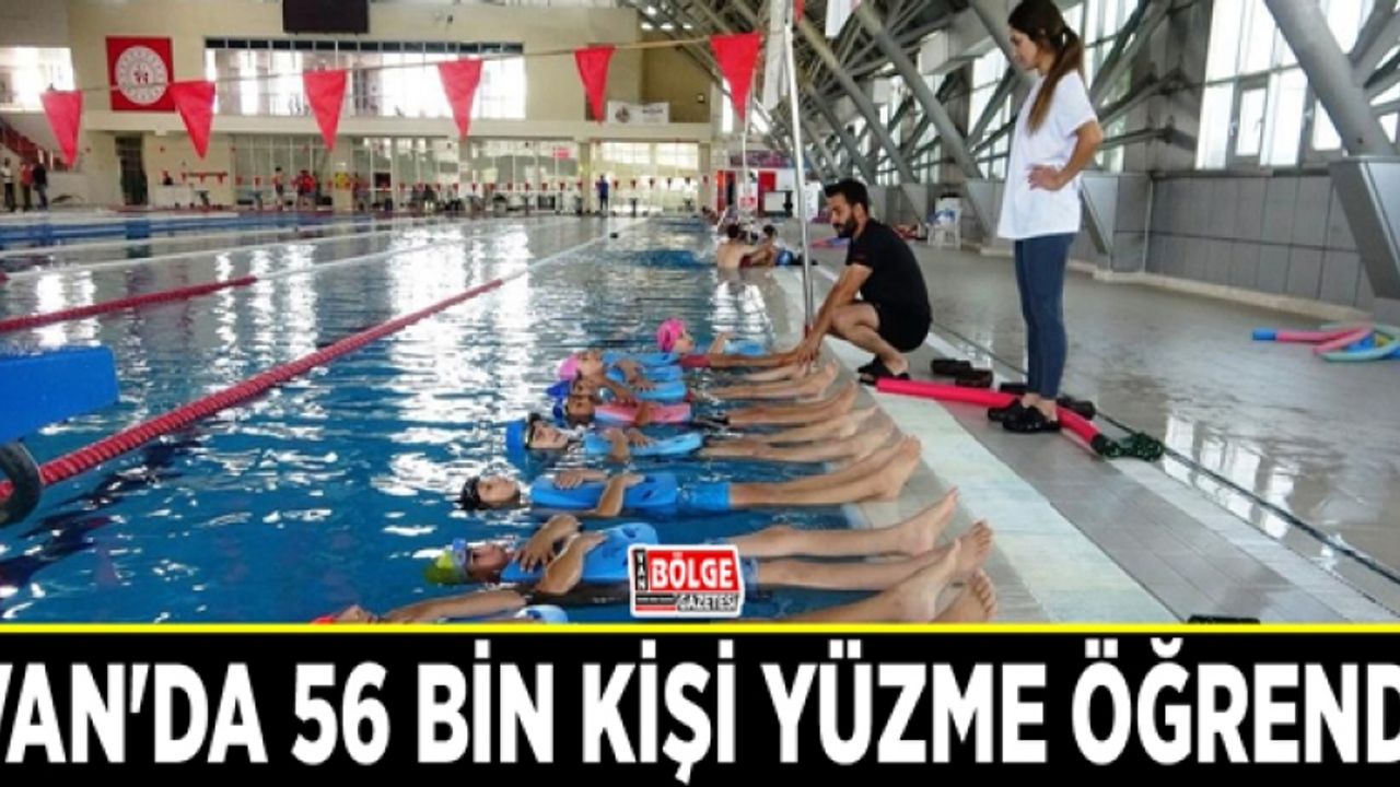 Van'da 56 bin kişi yüzme öğrendi