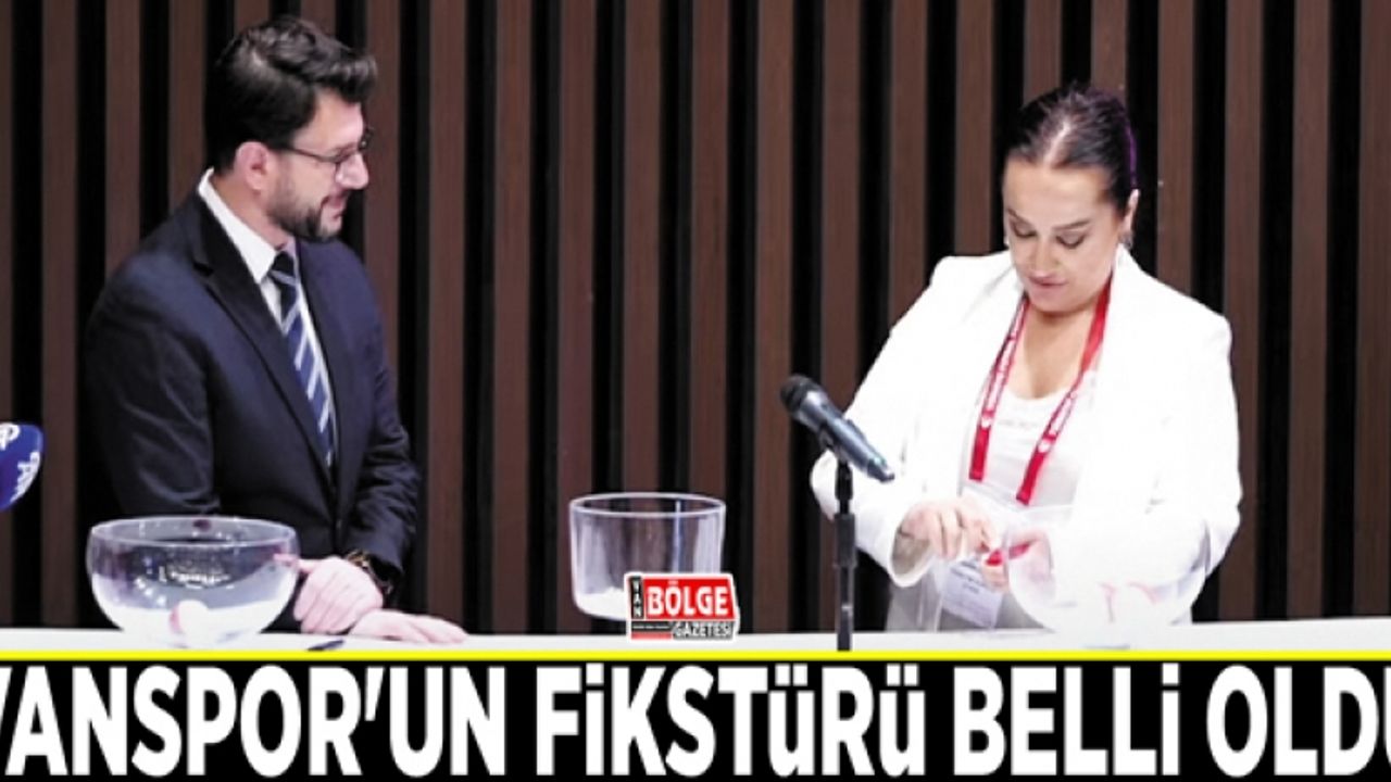 Vanspor'un fikstürü belli oldu