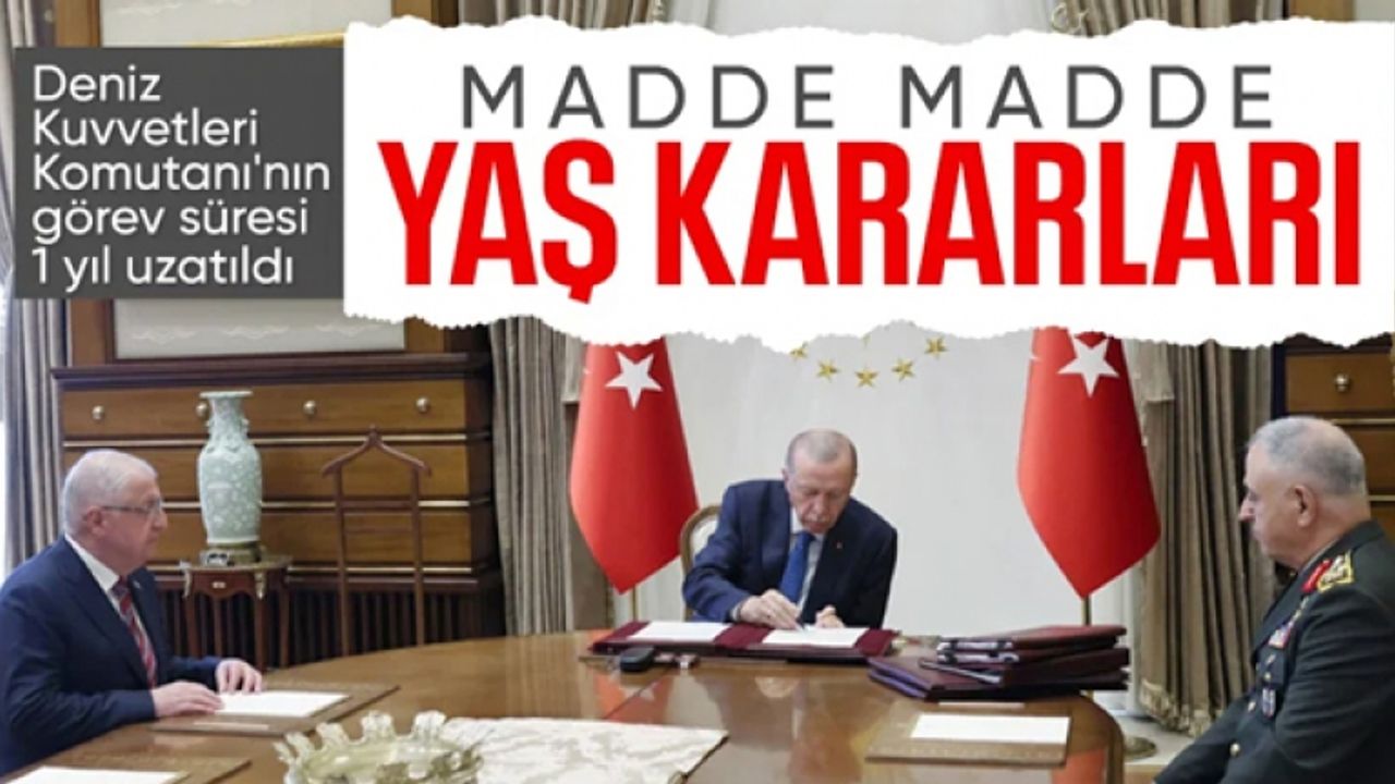 YAŞ kararıyla 23 general ve amiral bir üst rütbeye yükseltildi