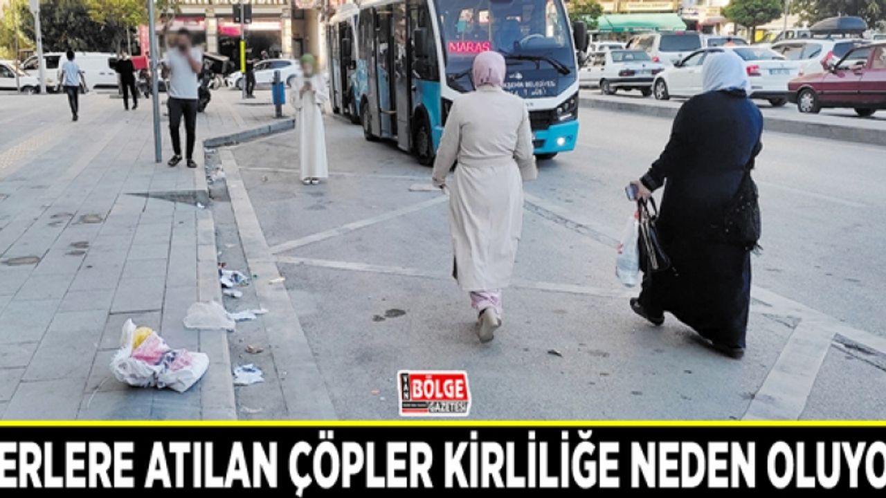 Yerlere atılan çöpler kirliliğe neden oluyor