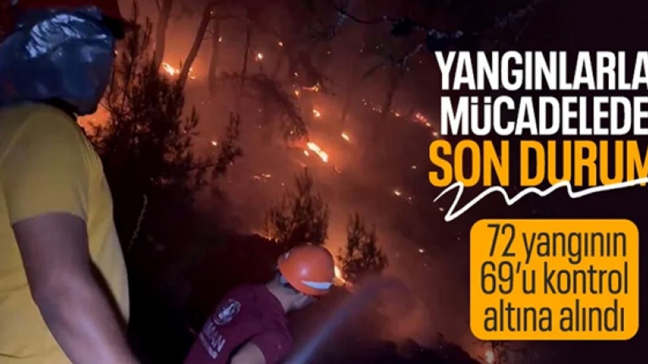 Yumaklı: 72 yangından 69'u kontrol altında
