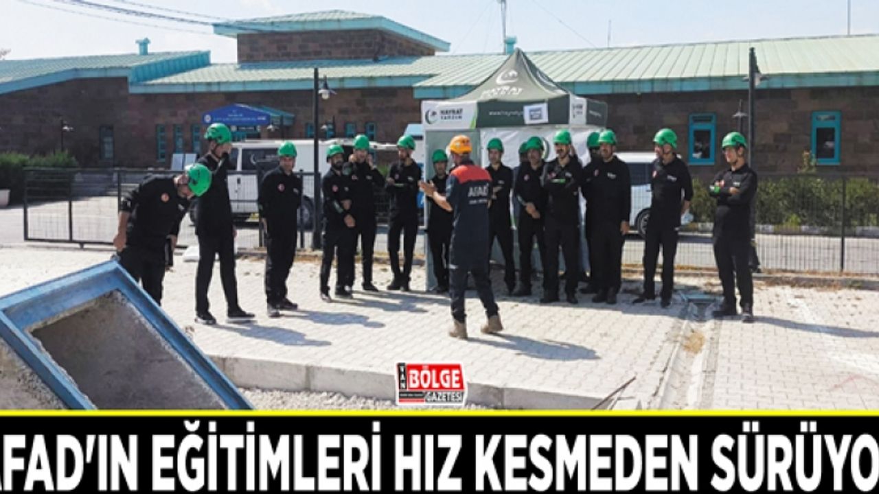 AFAD'ın eğitimleri hız kesmeden sürüyor