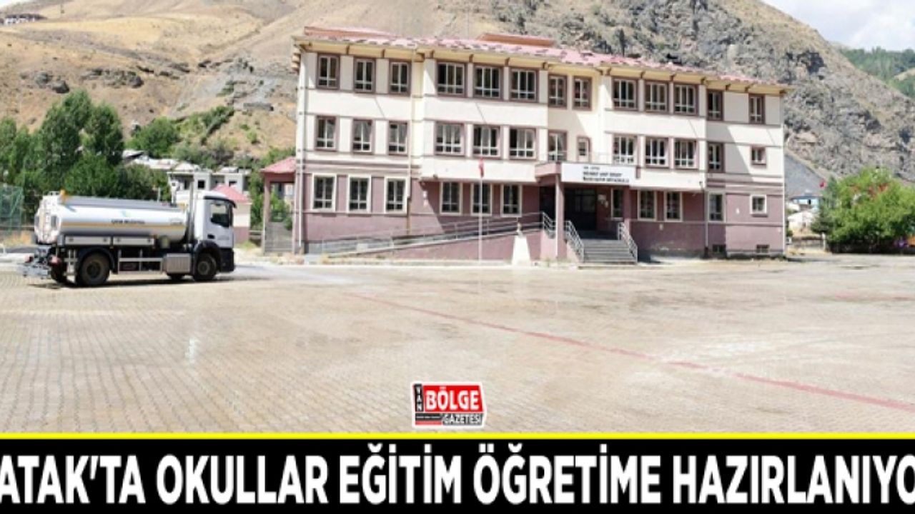 Çatak'ta okullar eğitim öğretime hazırlanıyor