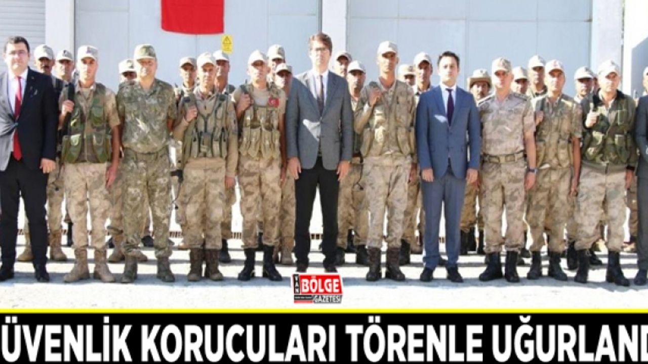 Güvenlik korucuları törenle uğurlandı