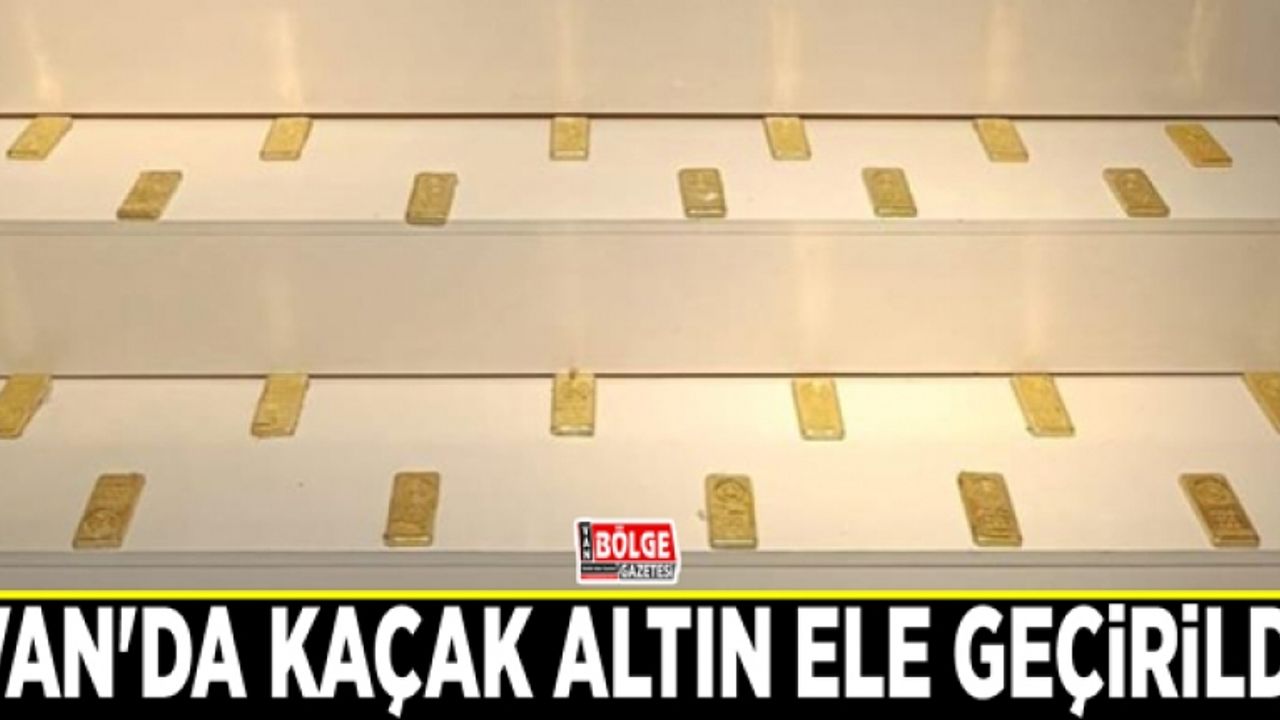 Van'da kaçak altın ele geçirildi