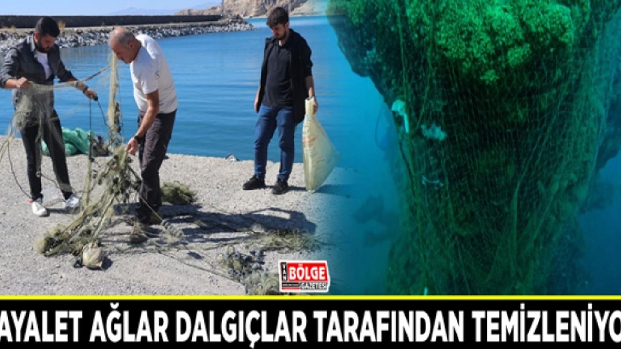 Van Gölü’ndeki hayalet ağlar dalgıçlar tarafından temizleniyor