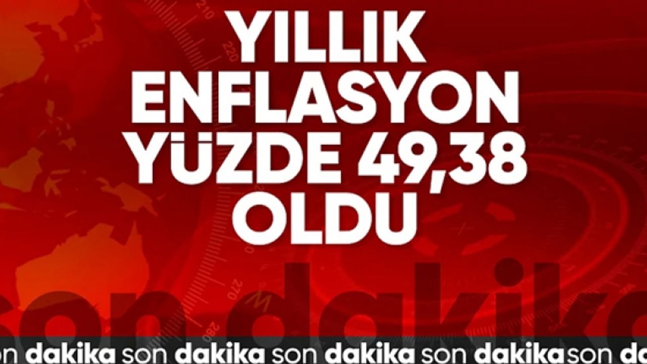 Enflasyon Eylül ayında yıllık yüzde 49,38 oldu