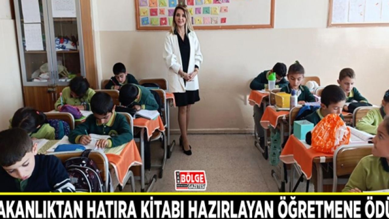 Bakanlıktan hatıra kitabı hazırlayan öğretmene ödül