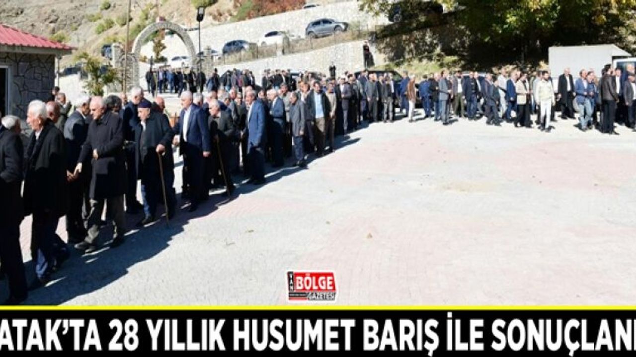 Çatak’ta 28 yıllık husumet barış ile sonuçlandı