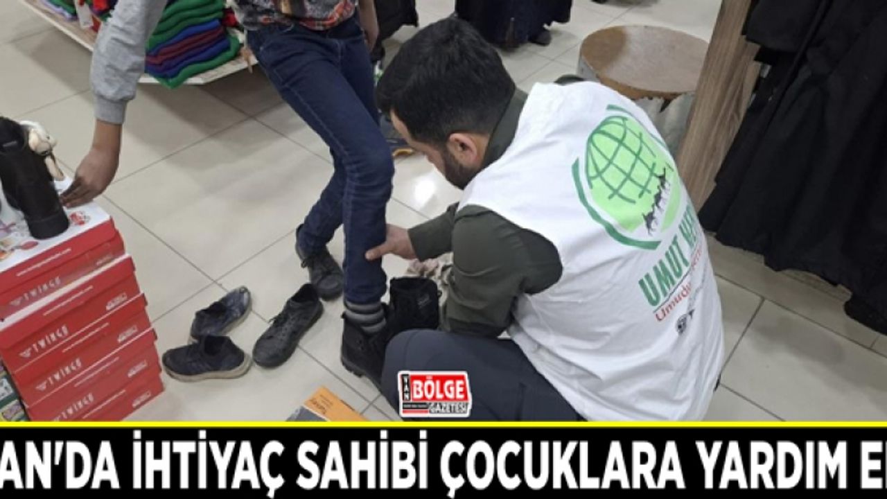 Van'da ihtiyaç sahibi çocuklara yardım eli