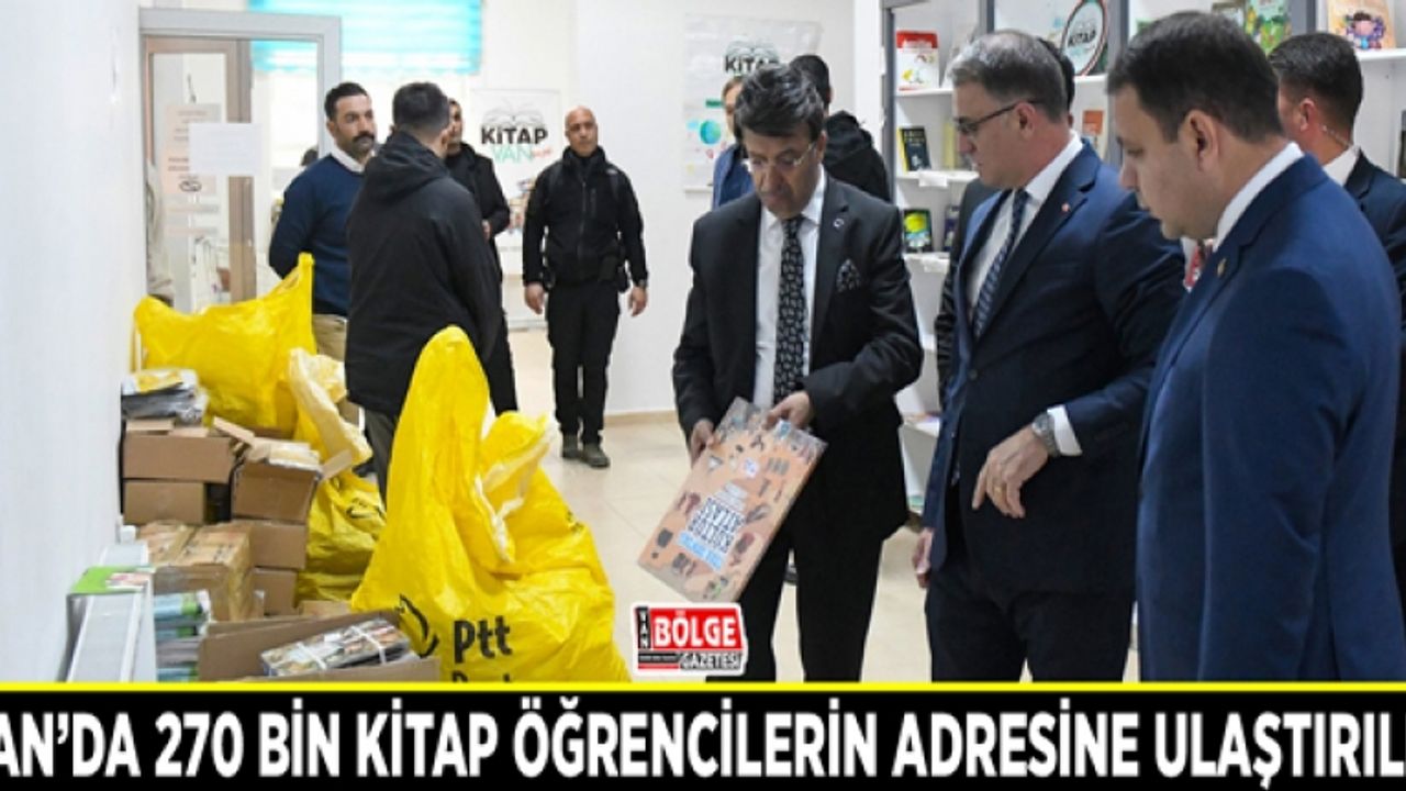 Van’da 270 bin kitap öğrencilerin adresine ulaştırıldı