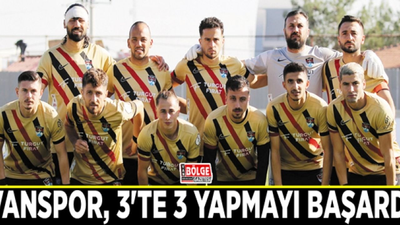 Vanspor, 3'te 3 yapmayı başardı