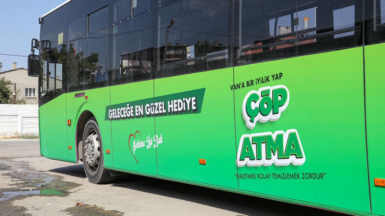 Van’da Otobüsler Yeşile Büründü