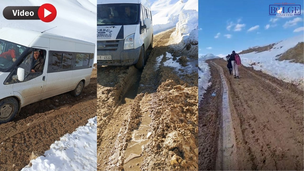 Van'daki Köy Yolu Öğrenci Hayatını Tehlikeye Atıyor Mu?