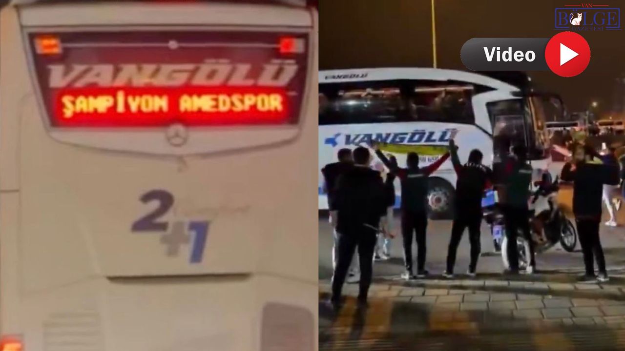“Şampiyon Amedspor” Gündem Oldu: Van Otobüsü Diyarbakır’da Coşkuyla Karşılandı