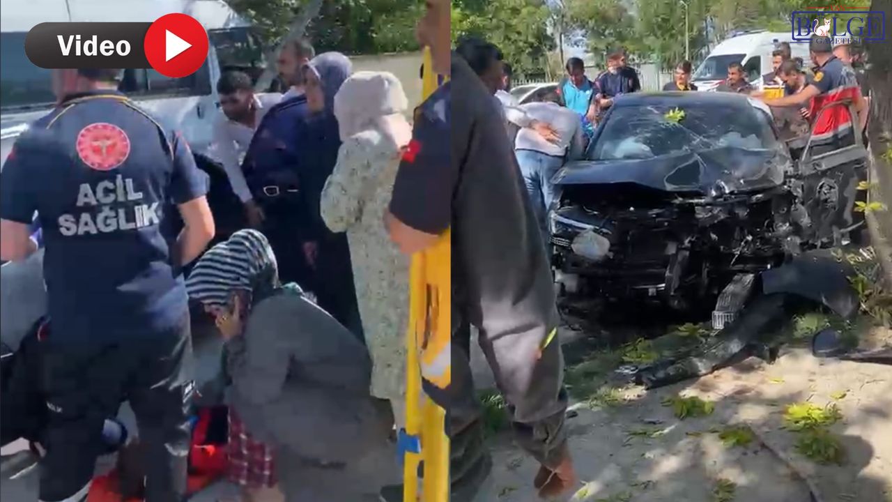 Van’da öğrenci servisi ile otomobil çarpıştı: Yol trafiğe ka
