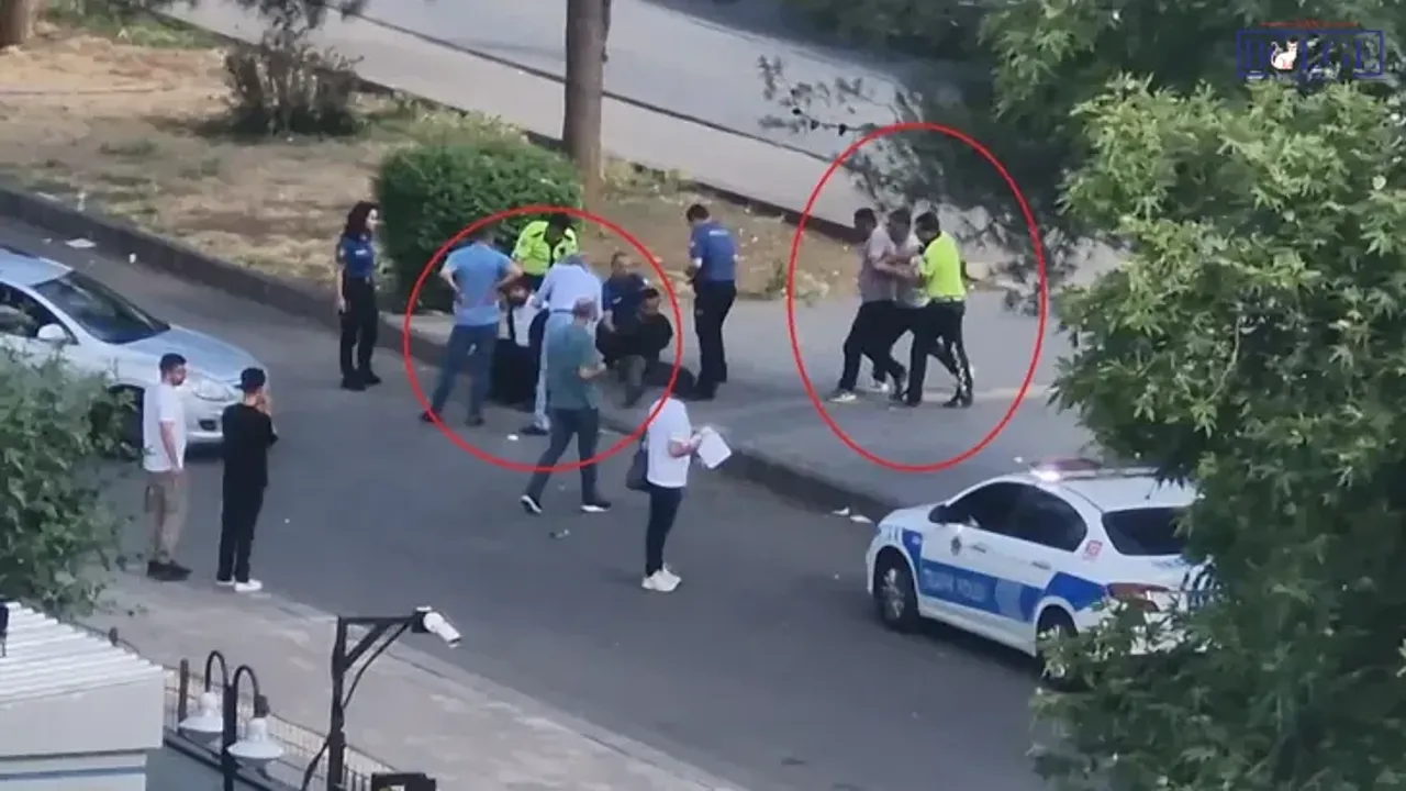 Trafik polisine saldırı: 4 gözaltı